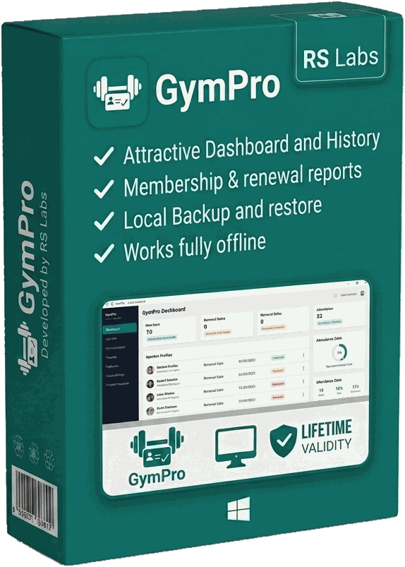 GymPro boxed software for Windows